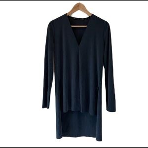 ⭐️HP⭐️SzS ZARA steel grey/blue long sleeve tunic top EUC